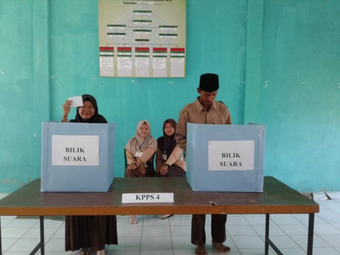 BELAJAR DEMOKRASI, PEMILIHAN KETUA OSIM SERASA PEMILU