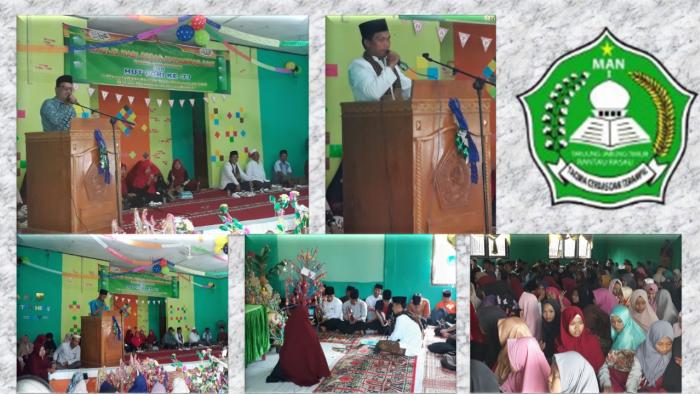 OSIM MAN 1 TANJUNG JABUNG TIMUR MERIAHKAN PERINGATAN MAULID NABI MUHAMMAD SAW DAN HUT PGRI KE-73